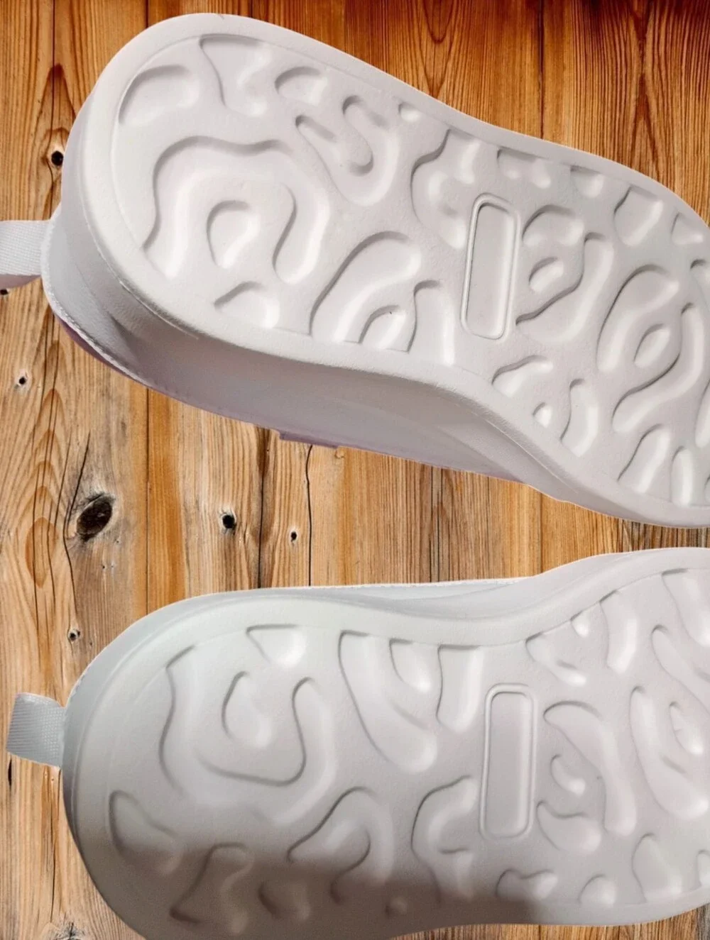 Kids White Velcro Sneakers - Classic Casual Shoes
